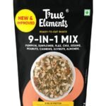 True Elements Seeds Mix - 9 in 1 Mixed Seeds 500g | Nut Mix | Seeds Mix for Eating | Healthy Snacks | Diet Food | Diet Snacks - Fast UK Delivery