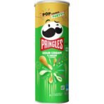Kellogg's Pringles Sour Cream & Onion Jar, Potato Chip, 107 Gram - Sour Cream & Onion - Fast UK Delivery