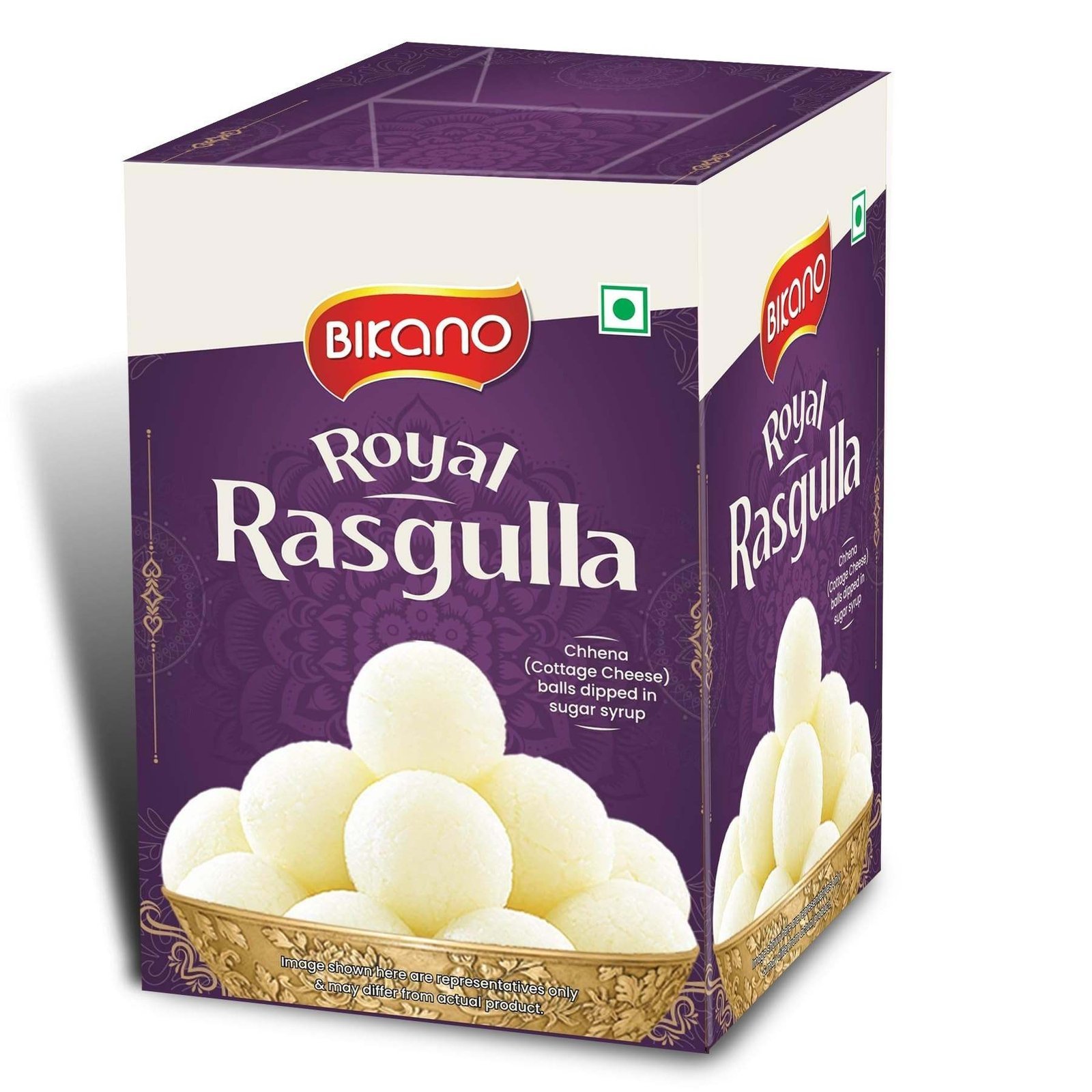 uk71jqVSGK38L-1-1.jpg Bikano Royal Rasgulla | Authentic Indian Sweet dish | Pack of 1 kg | Perfect for festivities| Traditional sweet| Delicious delicacy - Fast UK Delivery - Image 1