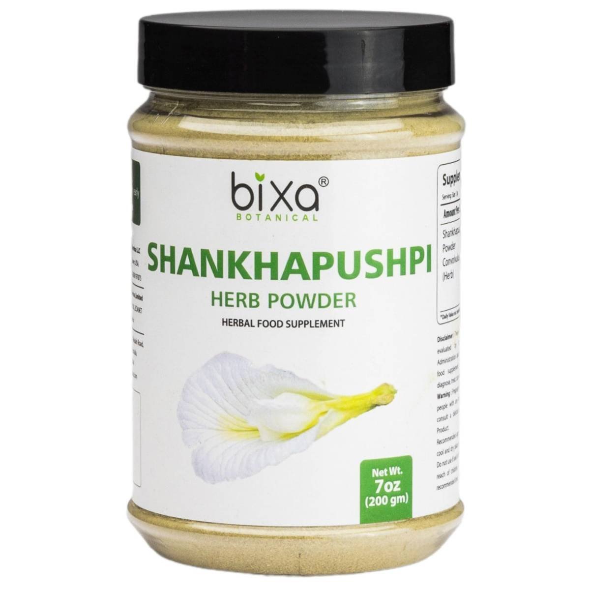 uk71jqa8V32bL-1-1.jpg Bixa Botanical Shankhpushpi Powder - 200 Gm (Convolvulus Pluricaulis) - Memory Booster & Stress Reliever, Herbal Supplement For Brain Function Support (Brain Tonic) - Image 1