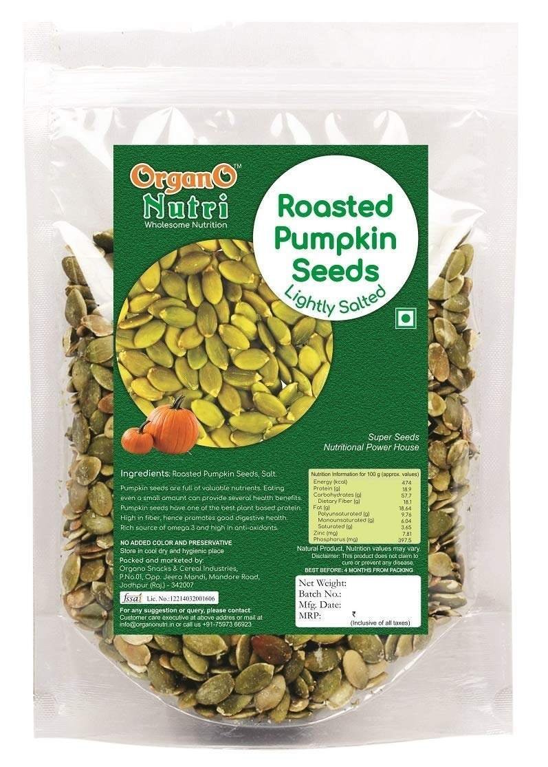 uk71k-hE9DkL-1.jpg Organo Nutri Roasted Pumpkin Seeds-Lightly Salted(150G) - Fast UK Delivery - Image 1