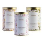 ISVARA TEA BUNDLES | Goodness of Green Teas (Pack of 3 tea tins) | The Royal Brew- Rose green tea, Kashmiri Kahwah, Darjeeling Green Tea | 130gm - Fast UK Delivery