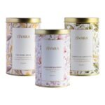 ISVARA TEA BUNDLES | Goodness of Green Teas (Pack of 3 tea tins) | The Royal Brew- Rose green tea, Kashmiri Kahwah, Darjeeling Green Tea | 130gm - Fast UK Delivery