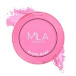 MILA Beaute Blush Babe Powder Blush | Matte Finish Long-Lasting Pigment | Easy to Blend | Non-Drying With Rosehip Oil, Jojoba Oil and Vitamin E | Shade (Cosmo Pink, 5g) - Fast UK Delivery