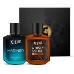 Beardo Whisky Smoke Bourbon Perfume 50ml & Mariner Perfume 50ml Combo | Long Lasting Perfume For Men | Oriental, Woody, Leathery | Fresh, Aqua Notes | Gift Set | Valentines day gift for husband | Gift for boyfriend | Gift for Men - Fast UK Delivery