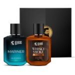 Beardo Whisky Smoke Bourbon Perfume 50ml & Mariner Perfume 50ml Combo | Long Lasting Perfume For Men | Oriental, Woody, Leathery | Fresh, Aqua Notes | Gift Set | Valentines day gift for husband | Gift for boyfriend | Gift for Men - Fast UK Delivery