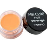 Miss Claire Cream Miss Claire Full Coverage Makeup + Concealer #12, Orange, 6 grams Natural finish Orange 6 g - Fast UK Delivery
