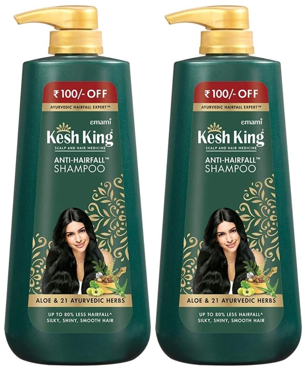 uk71lGdREIlLL-1-1.jpg Kesh King Ayurvedic Anti Hairfall Shampoo| Reduces hairfall | 21 Natural Ingredients |No Paraben & No Silicon | With the goodness of Aloe Vera, Bhringraja and Amla for Silky, Shiney - 600 ml - Fast UK Delivery - Image 1