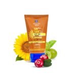 Ayouthveda Sun Turn+ Cream SPF 50 PA++++ with Hyaluronic Acid, Grapes, Cranberry, and Carrot Oil | Broad Spectrum Protection - Hydrating, Anti-Aging Sunscreen for Face and Body - Blue Light Defense - Non-Greasy & Water-Resistant Formula- Net Qty: 60g - Fast UK Delivery