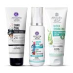 Ayouthveda CTM Combo For Dirt Free Clear Skin, Dark Spots, Refreshes Complexion Charcoal Face Wash(100ml) | Ocean Mist(100ml) | Ultra Hydrating Face Emulsion Cream With Aloe Vera & Coconut Water(60g) - Fast UK Delivery