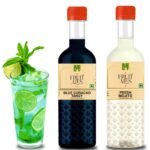 Dhampure Speciality Mocktail Mixer - Blue Curacao & Fresh Mojito Flavouring Syrup - 600Ml (2 X 300Ml) | Makes 12-15 Drinks Per Bottle - Fast UK Delivery