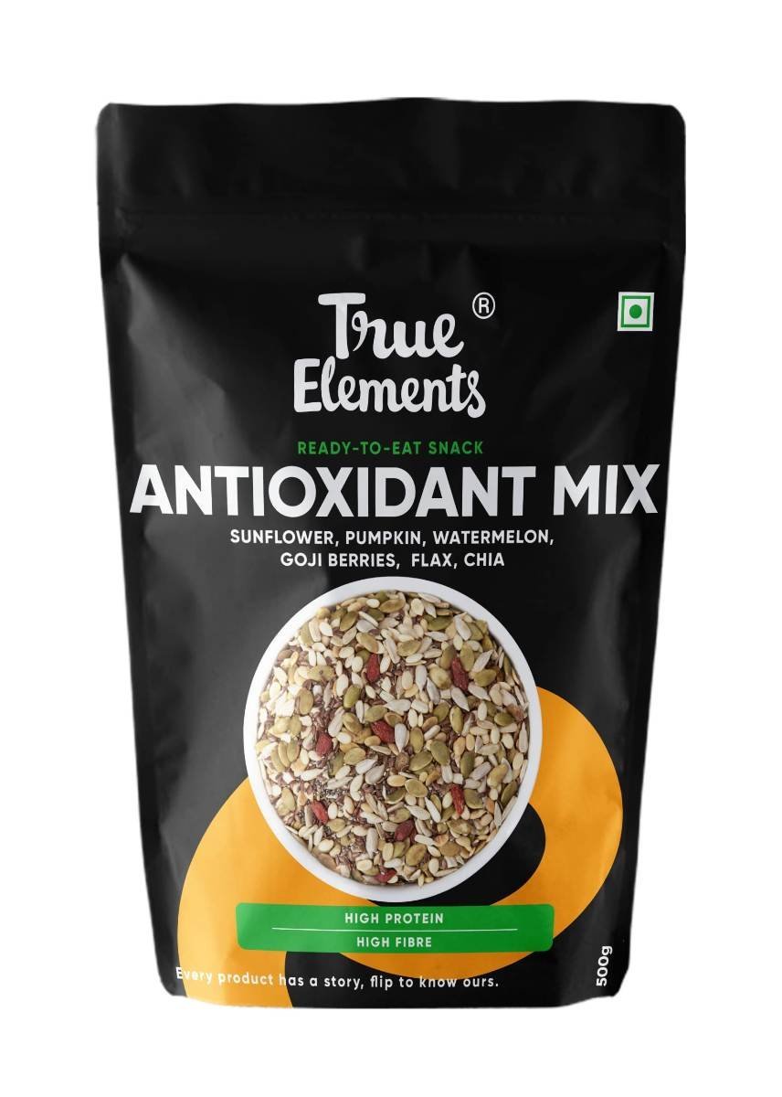 uk71m1zEXYOL-1.jpg True Elements Seeds for Eating - Antioxidant Seeds Mix 500g | Diet Snacks | Edible Mixed Seeds | Nutrient Packed Seeds | Immunity Booster Seeds | Non-GMO Mix Seeds - Fast UK Delivery - Image 1