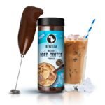 Bevzilla 200 Gram Instant Iced Coffee Powder & Frother Combo | Make 100 Cups | 100% Arabica Coffee | Cold Coffee | Unbreakable Jar - Fast UK Delivery