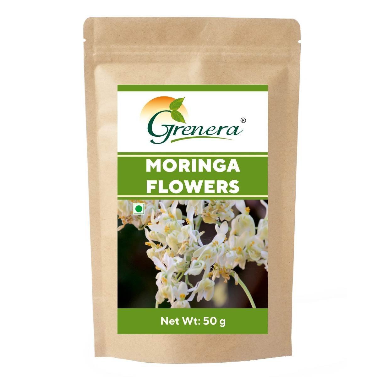 uk71nVzF7qZYL-1.jpg Grenera Moringa Flower 50 grams, Pure Dried Moringa Flowers, Dry Murungai Poovu, For Making Herbal Tea, Soup, Salads - Fast UK Delivery - Image 1