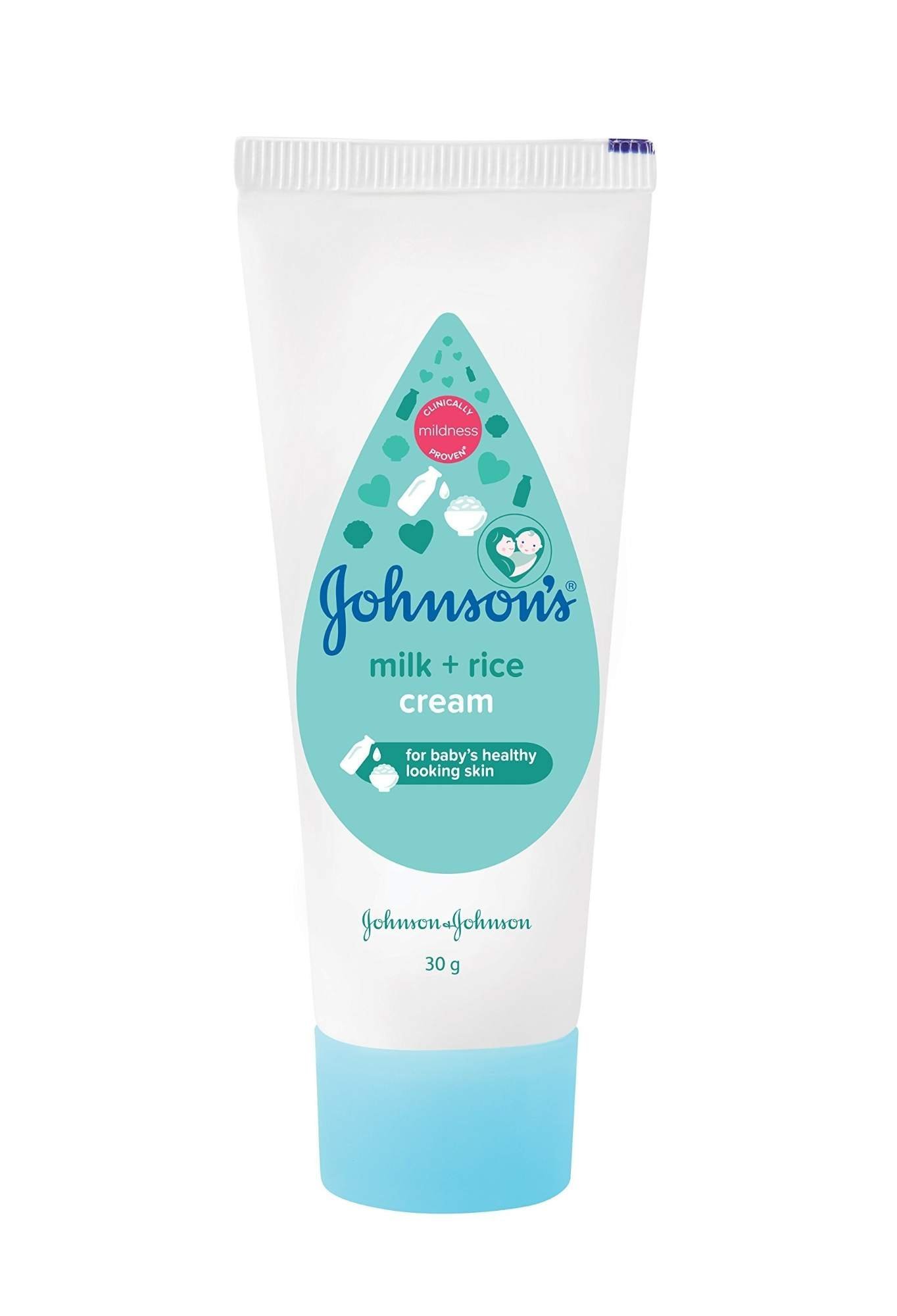 uk71nhESeZFrL-1-1.jpg Johnson's Baby Milk and Rice Cream, 30g - Fast UK Delivery - Image 1