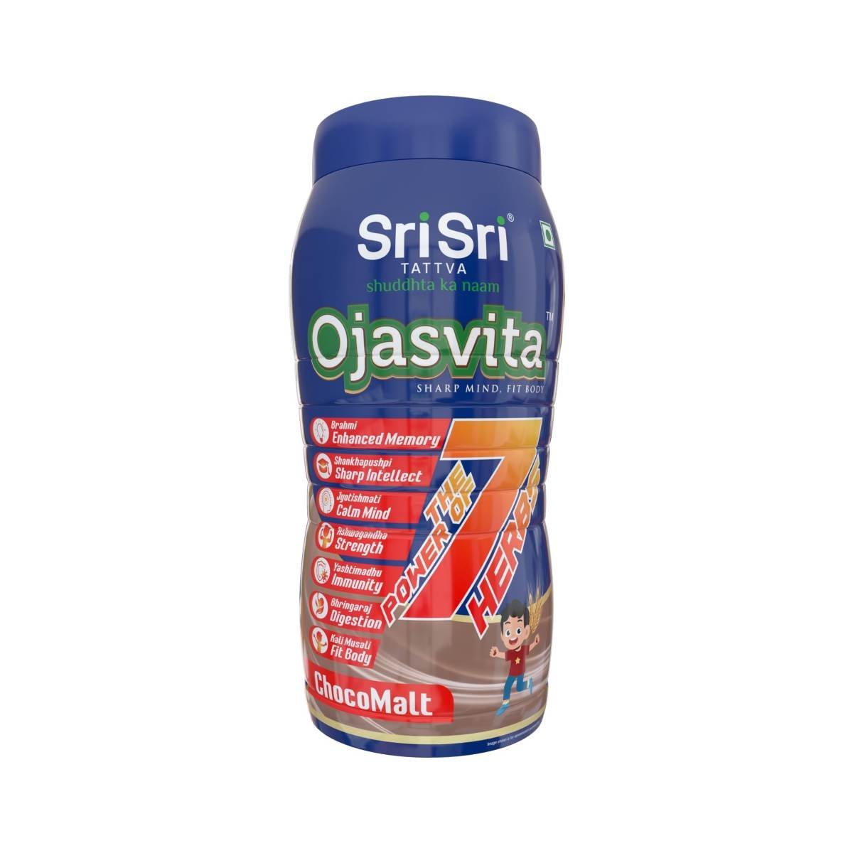 uk71nnO15QqKL.jpg Sri Sri TATTVA shuddhta ka naam Ojasvita ChocoMalt Powder - Drink Mix for Sharp Mind & Healthy Body - 1kg - Fast UK Delivery - Image 1