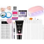 HUDA GIRL 23-in-1 Poly Nail Extension Gel Kit: Ultimate Builder Gel Set for Vibrant, Multicolor Nail Art Designs - Fast UK Delivery