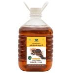 Thanjai Natural 3 litres Gingelly Oil/Natural Sesame Oil Organic Unrefined Wooden Cold Pressed Gingelly Oil/Natural Sesame Oil for Cooking- Heart Health + Cholesterol Free + No Preservatives - Fast UK Delivery
