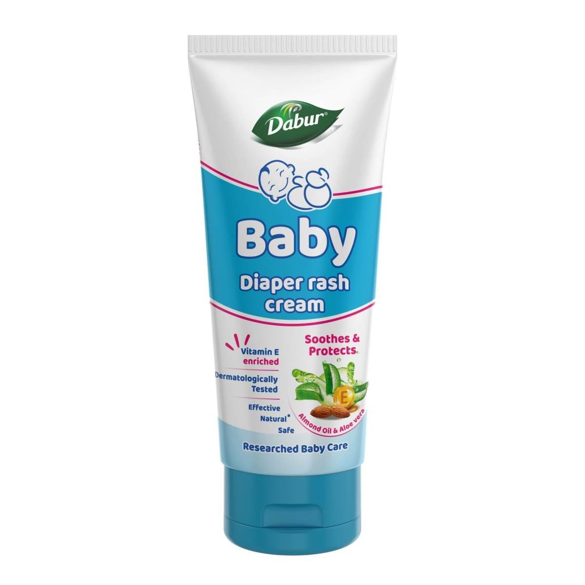 uk71pFxj4RpkL.jpg Dabur Baby Rash Cream- 100g | Protection & Prevention against Diaper Rash | Soothing Effect for Quick Heal | Goodness of Aloe Vera, Almond Oil & Vitamin E | No Parabens, Phthalate & Alcohol - Fast UK Delivery - Image 1