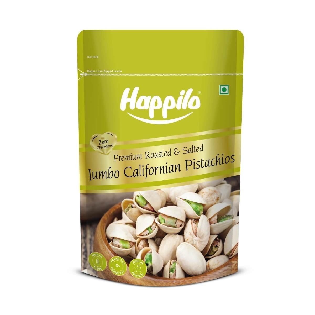 uk71pIwzFGf6L-1-1.jpg Happilo Premium California Roasted & Salted Pistachios 200 g | Pista Dry Fruit | Tasty & Healthy | High in Protein & Dietary Fiber | Gluten Free & Low Calorie Nuts - Fast UK Delivery - Image 1