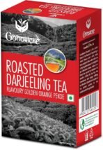GOODRICKE Roasted Darjeeling Tea - 250gm (Pack of 1) | 100% Pure & Original Long Leaf Chai | Flavoury Golden Orange Pekoe | Premium Black Loose Leaves Tea with Rich Taste & Flavor - Fast UK Delivery