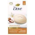 Dove Beauty bar soap pack of 6 (Shea Butter & Vanilla) - Fast UK Delivery