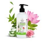 Ayouthveda Deep Clean Gentle Hand Wash | With Neem, Aloe Vera, Tulsi & Lotus | Gently Cleanses & Moiusturizes Hands |Germ Protection Formula Without Any Harsh Chemicals (Pack Of 1; 300ml) - Fast UK Delivery