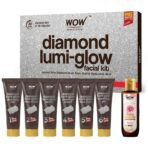 WOW Skin Science Diamond Facial Kit For Polished Skin | Made With Activated Naturals | Salon Like Facial At Home | For Radiant Skin | 85ml - Fast UK Delivery