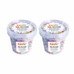 Konfiz Rainbow Vermicelli Sprinkles | Edible Colorful Dazzling Sprinklefetti | Ideal for Baking & Garnishing Cake, Cupcake, Brownies, Dessert, Pastry, Cookies | 100g | Pack of 2 - Fast UK Delivery