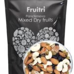 Fruitri Panchmeva Mixed Dry Fruits 1 Kg-, Healthy Trail Mix dry fruits combo pack contains Almond, Cashew, Dates, Green and Black Raisins, Superfood Nuts and dry fruits - Fast UK Delivery