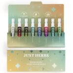 Just Herbs EDP Perfumes Trial Set of 8 x 3ml Long Lasting Pocket Perfume Fragrances for Men and Women (Fresh & Woody) - Fast UK Delivery