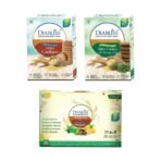Diabliss Tea Premixes & Cookies Combo - Lemon, Ginger, Masala Tea(30x10g Sachets), Moringa & Millet Cookie 120g Box - Low Glycemic Index (GI) Diabetic Friendly