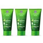 Ayouthveda Aloe Vera Gel 150 gm for Face, Body & Hair | Aloe Vera Skin/Hair Gel With Neem & Tulasi Vitamin Extracts | Calms Sunburn & Promotes Even Skin Tone (Pack Of 3; 150ml each) - Fast UK Delivery