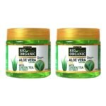 INDUS VALLEY 100% Natural, Pure Aloe Vera Gel for Skin and Hair - (175ml*2=350ml) Set of 2 - Fast UK Delivery
