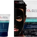 O3+ Alpha Men Acno D Tan Scrub With Hyaluronic & Mint 50gm + O3+ Alpha Men Energy White Charcoal Face Sheet Mask 30gm - Fast UK Delivery