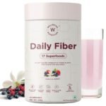 Wellbeing Nutrition Daily Fiber Powder | Weight Management, Manages Sugar Control, Bloating, Constipation & Acidity Relief | Organic Prebiotic Digestive Fiber Supplement | Vanilla Berry | 30 Servings
