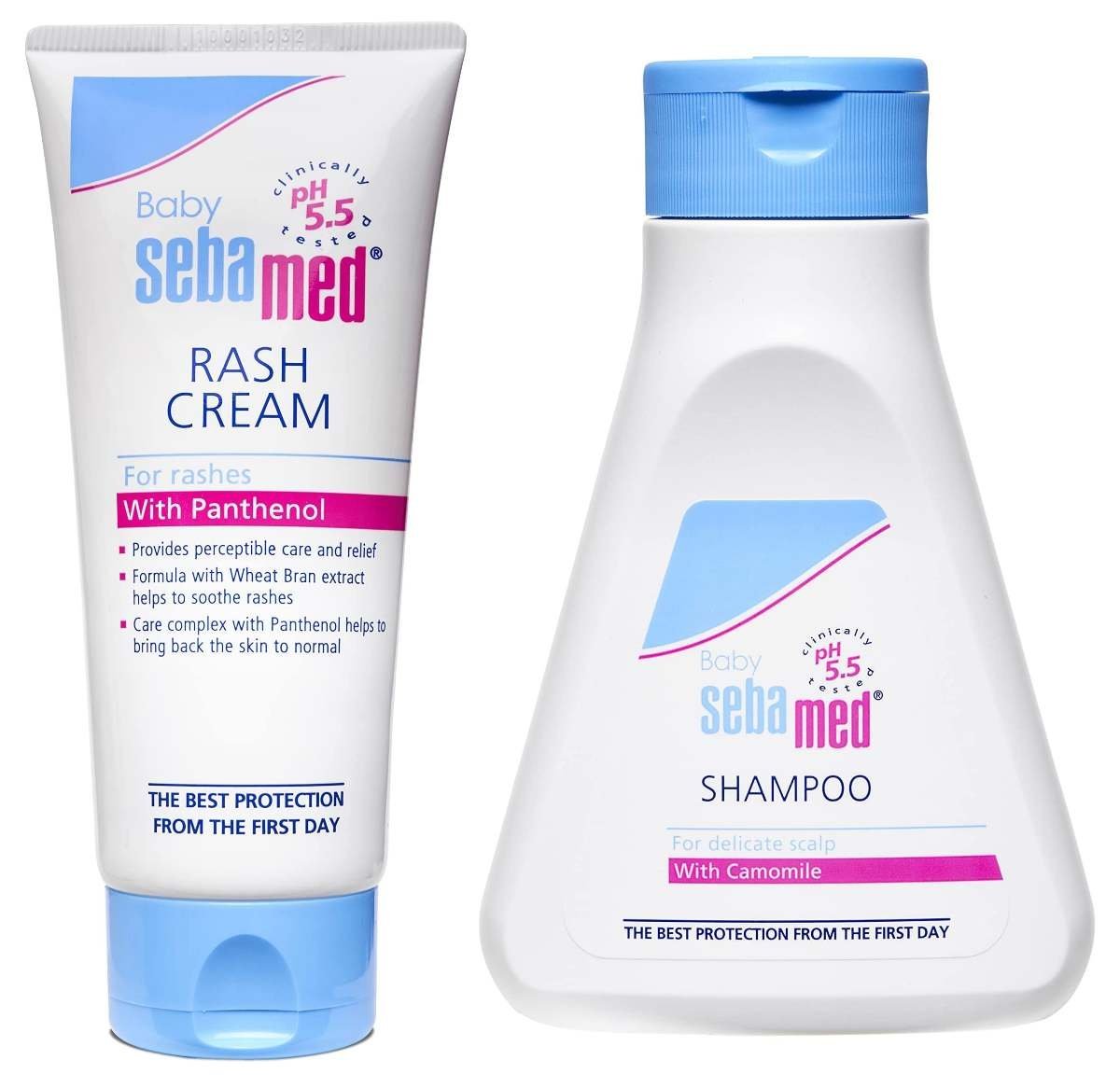 uk71rh-X4XbvL-1-1.jpg SebaMed Baby Rash Cream, 100ml & Baby (Children) Shampoo 150ml Combo - Fast UK Delivery - Image 1