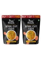 True Elements Steel Cut Oats 3Kg (1.5Kg * 2) - Steel Cut Oats | 100% Wholegrain | Protein Rich Oats Breakfast | Healthy And Fibre Rich Breakfast - Fast UK Delivery