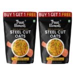 True Elements Steel Cut Oats 3Kg (1.5Kg * 2) - Steel Cut Oats | 100% Wholegrain | Protein Rich Oats Breakfast | Healthy And Fibre Rich Breakfast - Fast UK Delivery