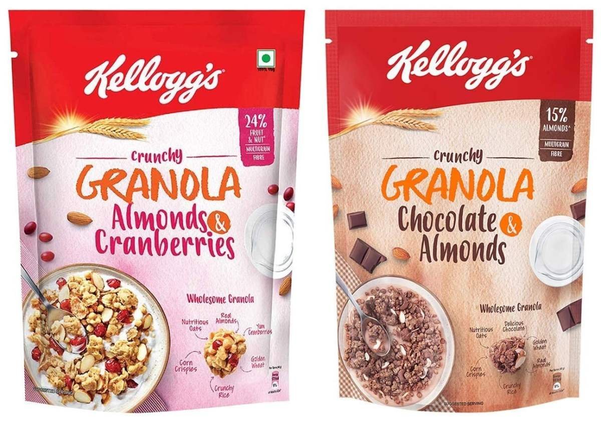 uk71sHz-rROUL-1-1.jpg Kellogg's Crunchy Granola Almonds and Cranberries 460g + Kellogg's Crunchy Granola Chocolate & Almonds, 450 g - Fast UK Delivery - Image 1