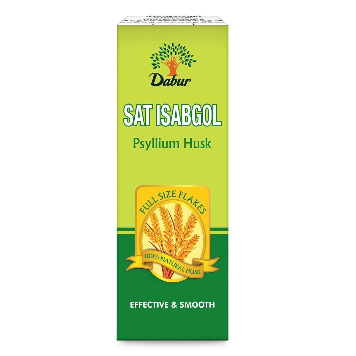 uk71sbft4h06L.jpg DABUR Sat Isabgol ( Psyllium Husk ) - 45G| Rich In Fiber | Provides Effective Relief From Constipation & Bloating | Promotes Bowel Health | Non Habit Forming | 100% Ayurvedic, Flake - Fast UK Delivery - Image 1