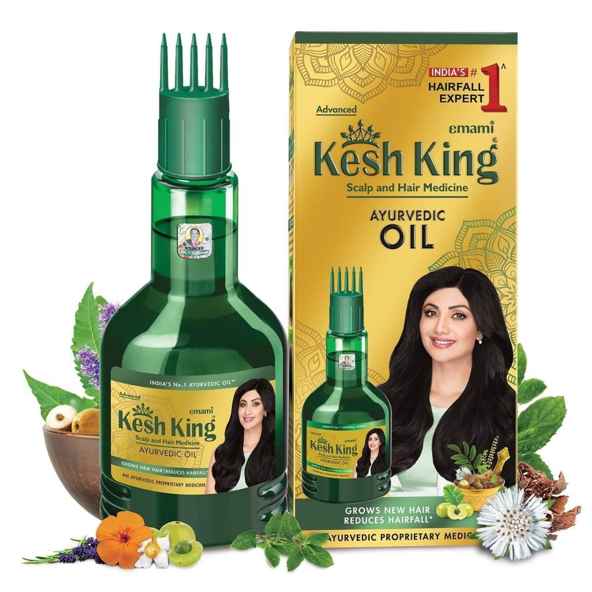 uk71sctrfIIwL-1-1.jpg Kesh King Ayurvedic Oil for Hair Fall Control | Reduces Hairfall and Supports New Hair Growth | 21 Ayurvedic Herbs | 300ml - Fast UK Delivery - Image 1