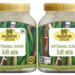 Dhampure Speciality Sulphurless Desi Khandsari Sugar, 1.6Kg (800Gx2) | Cane Sugar | No Chemical | No Color | No Preservatives - Fast UK Delivery