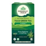 organic india Tulsi Green Tea Infusion Bags- 25 Tea Bags - Fast UK Delivery