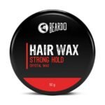 Beardo Stronghold Hair Wax For Men, 50 gm | Crystal Hair Wax with Aloe Vera & Castor Oil | Hair Wax Men | Hair Styling Wax for Glossy Finish & Shine | Strong Hold Hair Wax - Fast UK Delivery