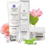 Ayouthveda Pearly White Skin Care Regime | Pearly White Face Wash, Pearly White Day Cream & Pearly White Night Cream | Pearl-Pea extract Complex | for Glowing, Replenished & Radiant Skin (Pack Of 3) - Fast UK Delivery