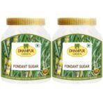 Dhampure Speciality Dhampurgreen Fondant Sugar,1.6Kg(800Gx2)|Baking Sugar|For Cake Pastry&Decoration - Fast UK Delivery
