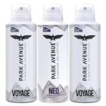 Park Avenue Signature Collection Body Spray For Men 2 Voyage & 1 Neo Fresh And Long Lasting Fragrance (Pack of 3) 150 ml - Fast UK Delivery