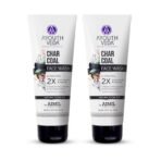 Ayouthveda Activated Charcoal 100 ml Face Wash for Women and Men | Deep Cleansing Anti Pollution Face Wash | Natural Anti-Pollution & Oil Control Cleanser | Deep Cleansing, Detoxifying & Refreshing | Ayurvedic Face Wash for Men & Women | Paraben-Free | Suitable for All Skin Types (Pack Of 2) - Fast UK Delivery