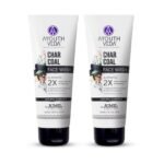 Ayouthveda Activated Charcoal 100 ml Face Wash for Women and Men | Deep Cleansing Anti Pollution Face Wash | Natural Anti-Pollution & Oil Control Cleanser | Deep Cleansing, Detoxifying & Refreshing | Ayurvedic Face Wash for Men & Women | Paraben-Free | Suitable for All Skin Types (Pack Of 2) - Fast UK Delivery